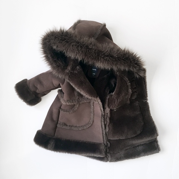 shearling baby coat